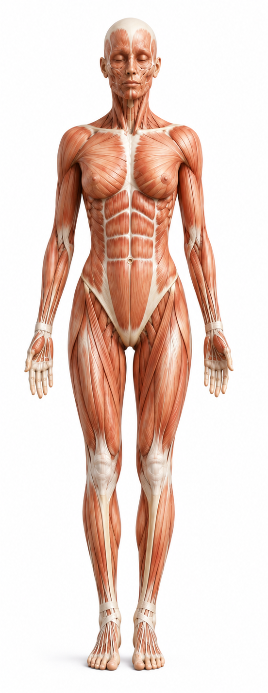Female anterior anatomy reference